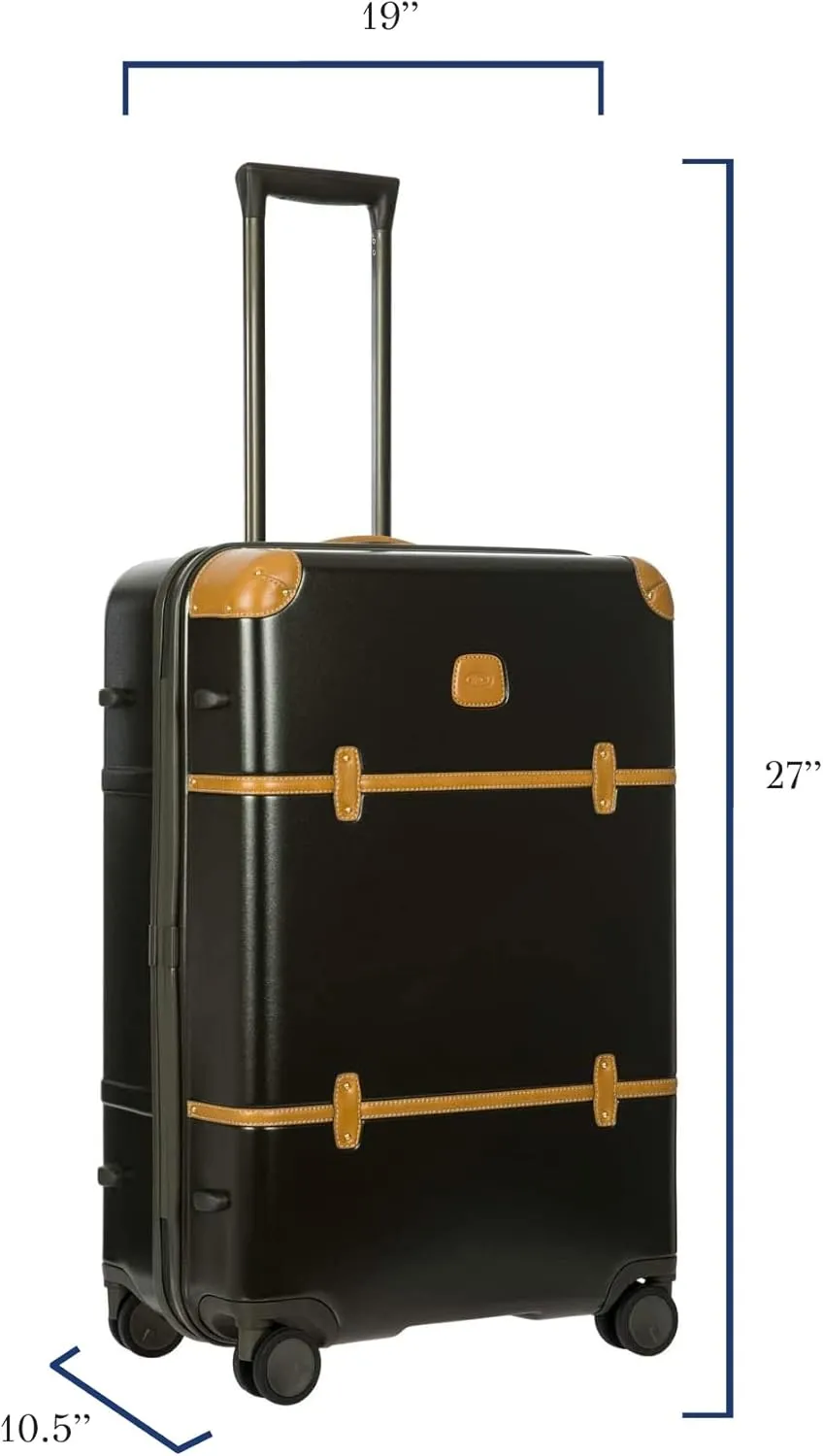 Bric's Bellagio 2.0 Spinner Trunk - 27 Inch - Luxury Bags for Women and Men - TSA Approved Luggage - Olive
