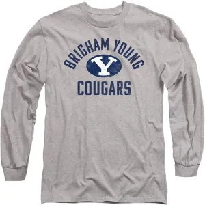 Brigham Young University Official BYU Cougars Logo Unisex Adult Long-Sleeve T Shirt