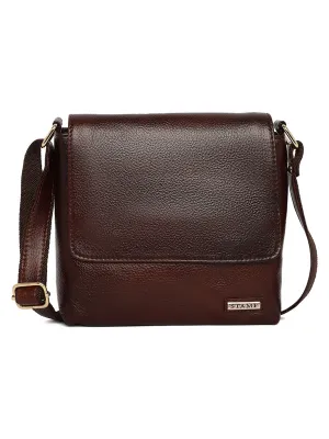 Brown Leather Crossbody Bag for women CBB1800