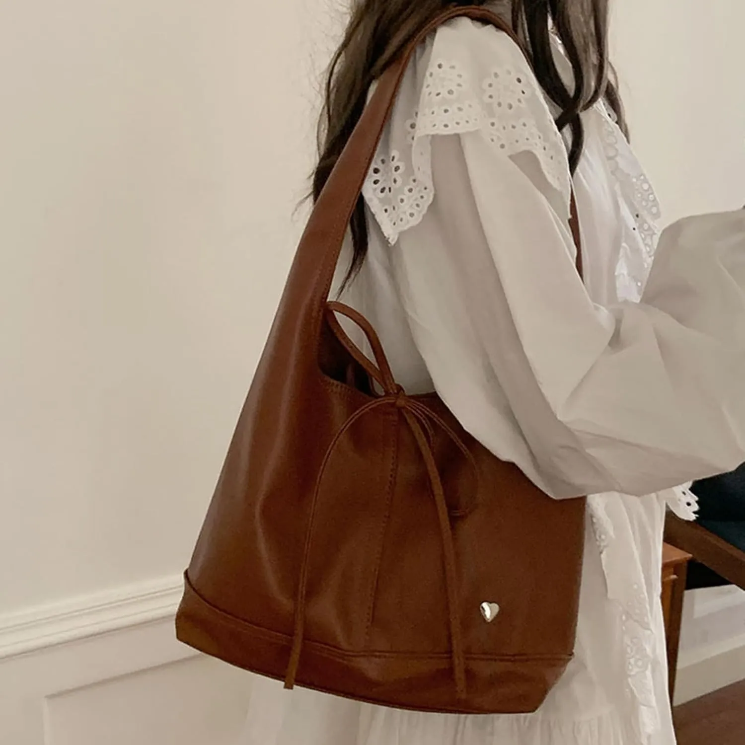 Burgundy Purse Vintage Shoulder Bag Unique Tote Purses for Women Fashion Hobo Hand Bag Womens Crescent Slouchy Bags