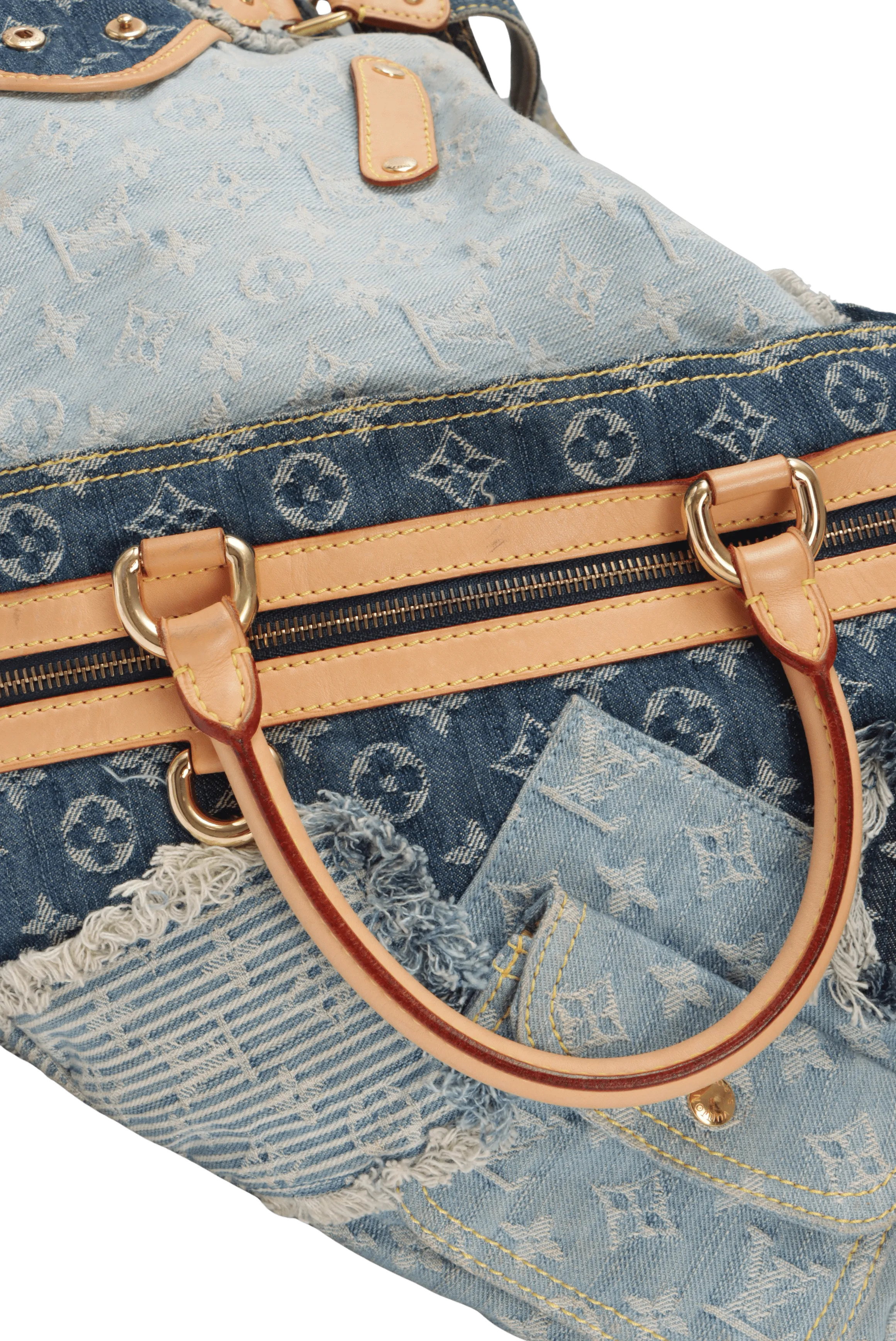 CABBY DENIM PATCHWORK TOTE