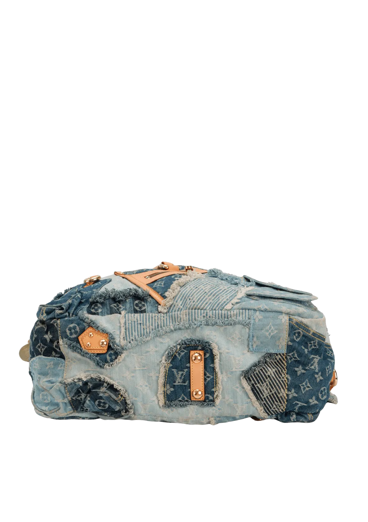CABBY DENIM PATCHWORK TOTE