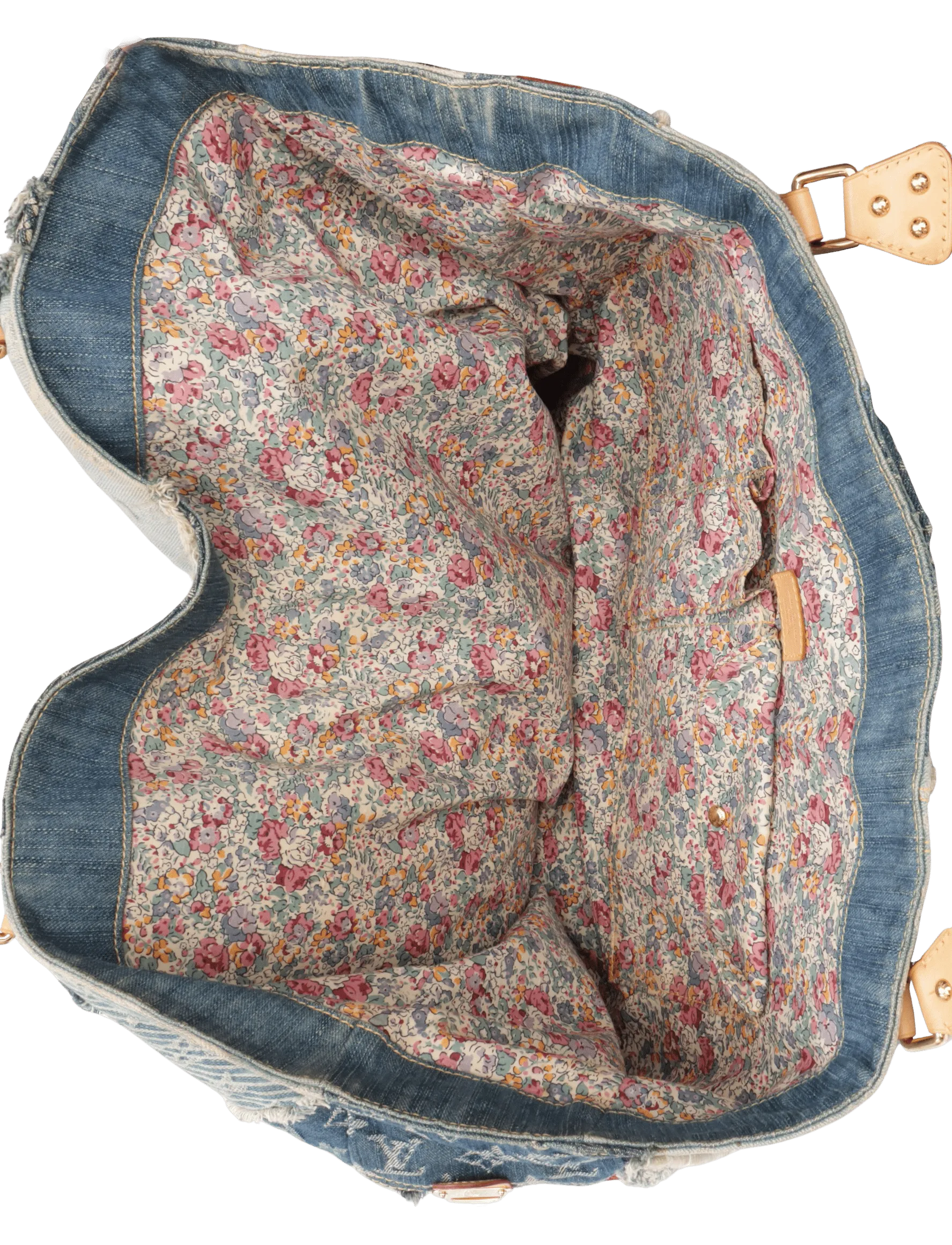 CABBY DENIM PATCHWORK TOTE