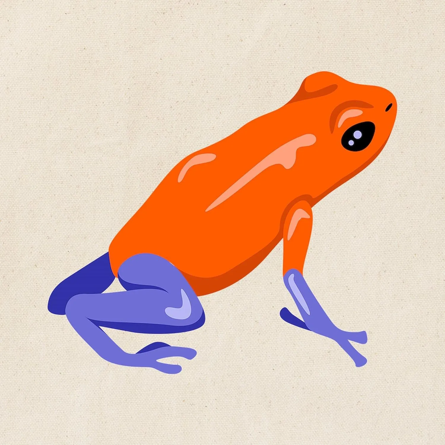 CafePress Poison Dart Frog Tote Bag Reusable Natural Beige Canvas Shopping Bag