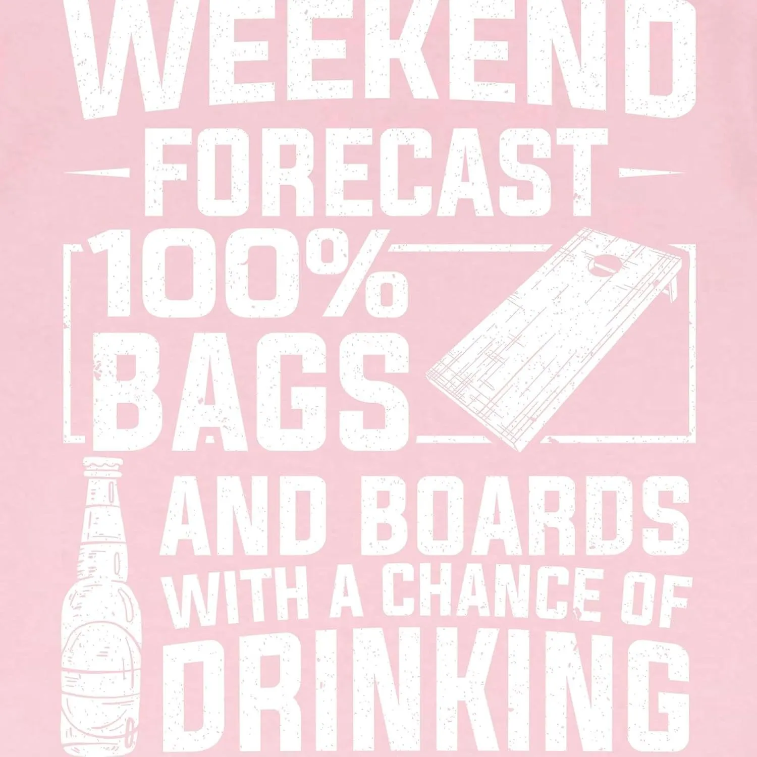 CafePress Weekend Forecast 100% Bags Board Drinking T Shirt Cute 100% Cotton Infant Graphic T-Shirt