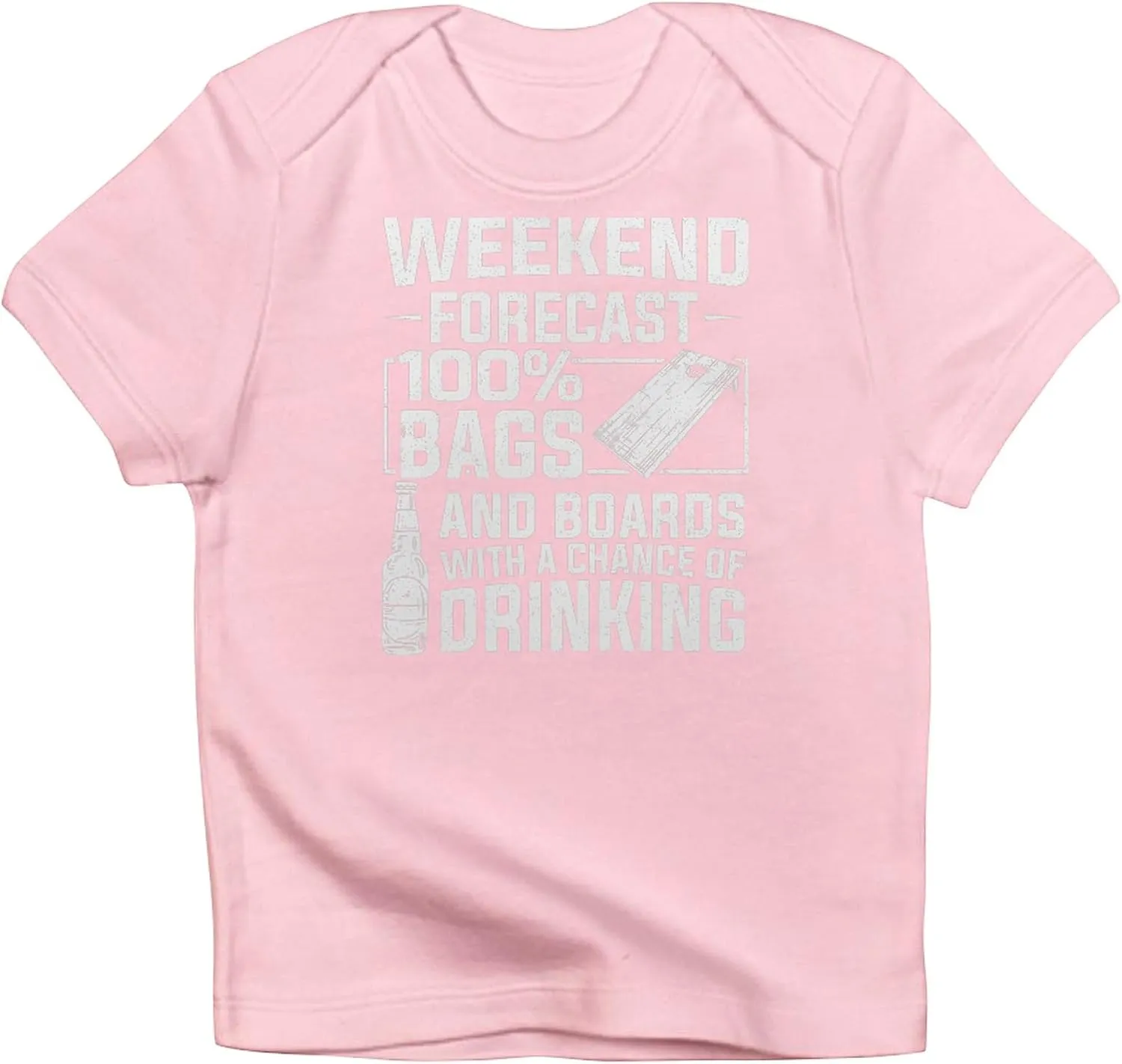CafePress Weekend Forecast 100% Bags Board Drinking T Shirt Cute 100% Cotton Infant Graphic T-Shirt