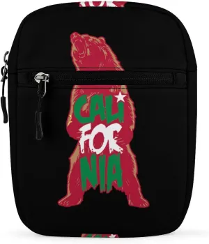 California Bear Funny Crossbody Bags Casual Sling Backpack with Adjustable Strap for Women Men