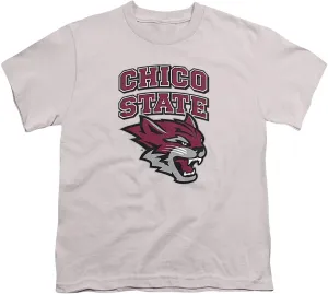 California State University Chico Official Stacked Youth Kids Boy/Girls T Shirt