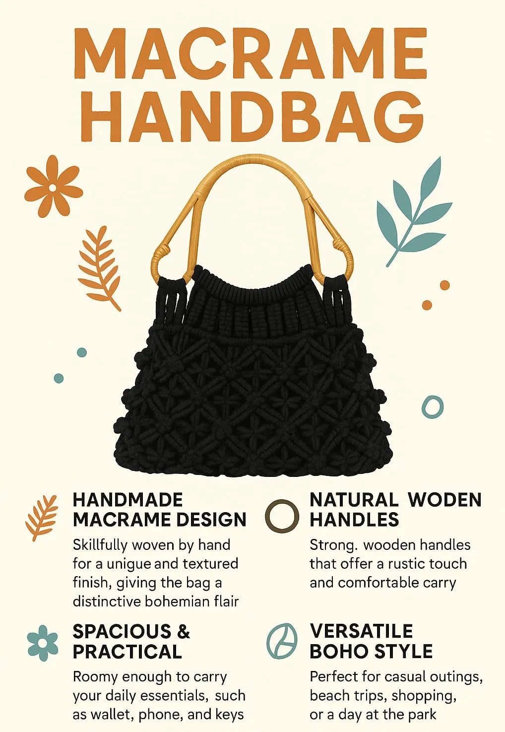 Canvas Tote Bag for Women | Printed Multipurpose Cotton Bags | Cute Hand Bag for Girls