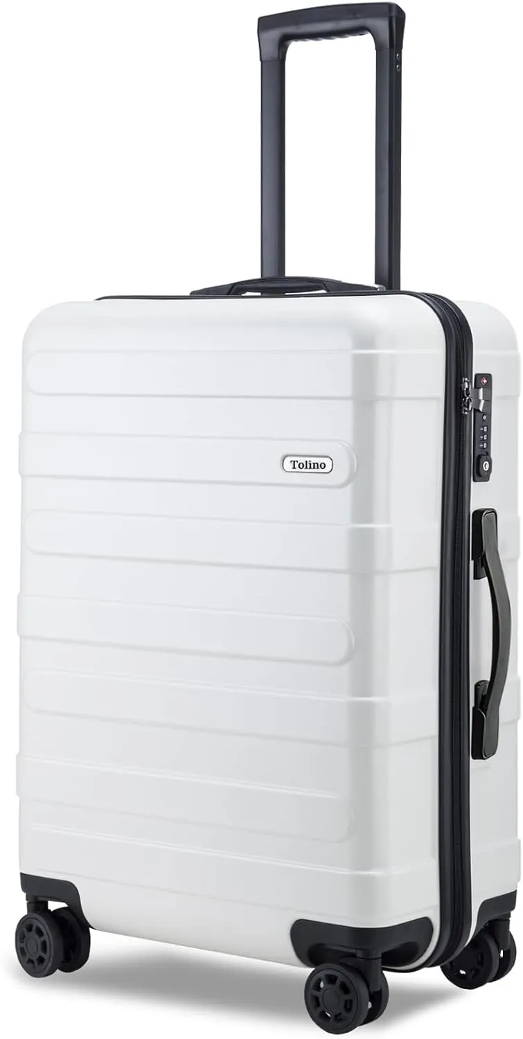 Carry-on Luggage with Spinner Wheels,Suitcases PC ABS Hard Shell - 20in TSA Lock Lightweight Carry on