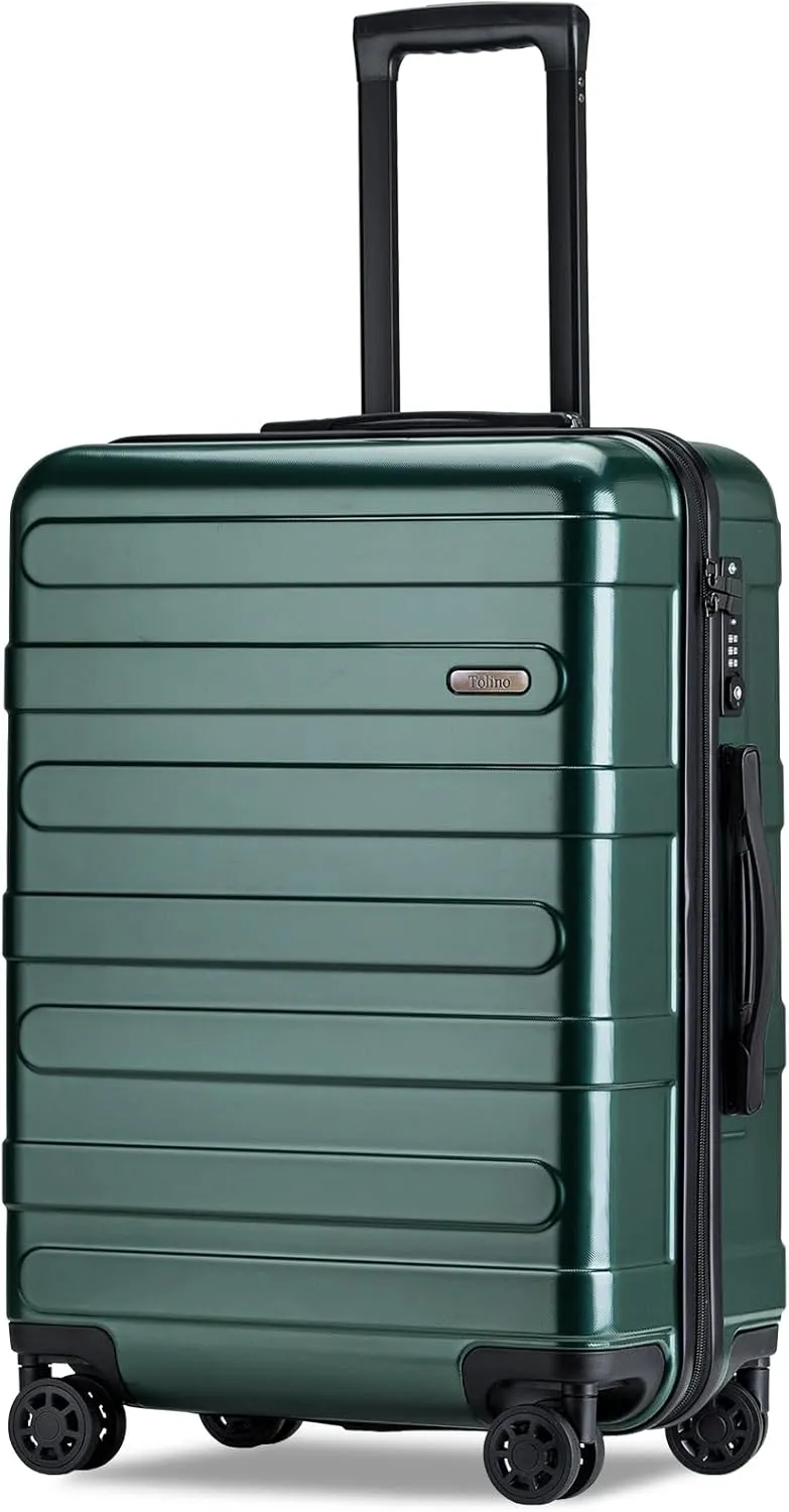 Carry-on Luggage with Spinner Wheels,Suitcases PC ABS Hard Shell - 20in TSA Lock Lightweight Carry on