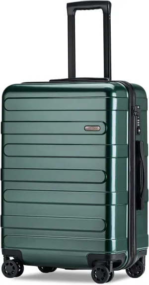 Carry-on Luggage with Spinner Wheels,Suitcases PC ABS Hard Shell - 20in TSA Lock Lightweight Carry on