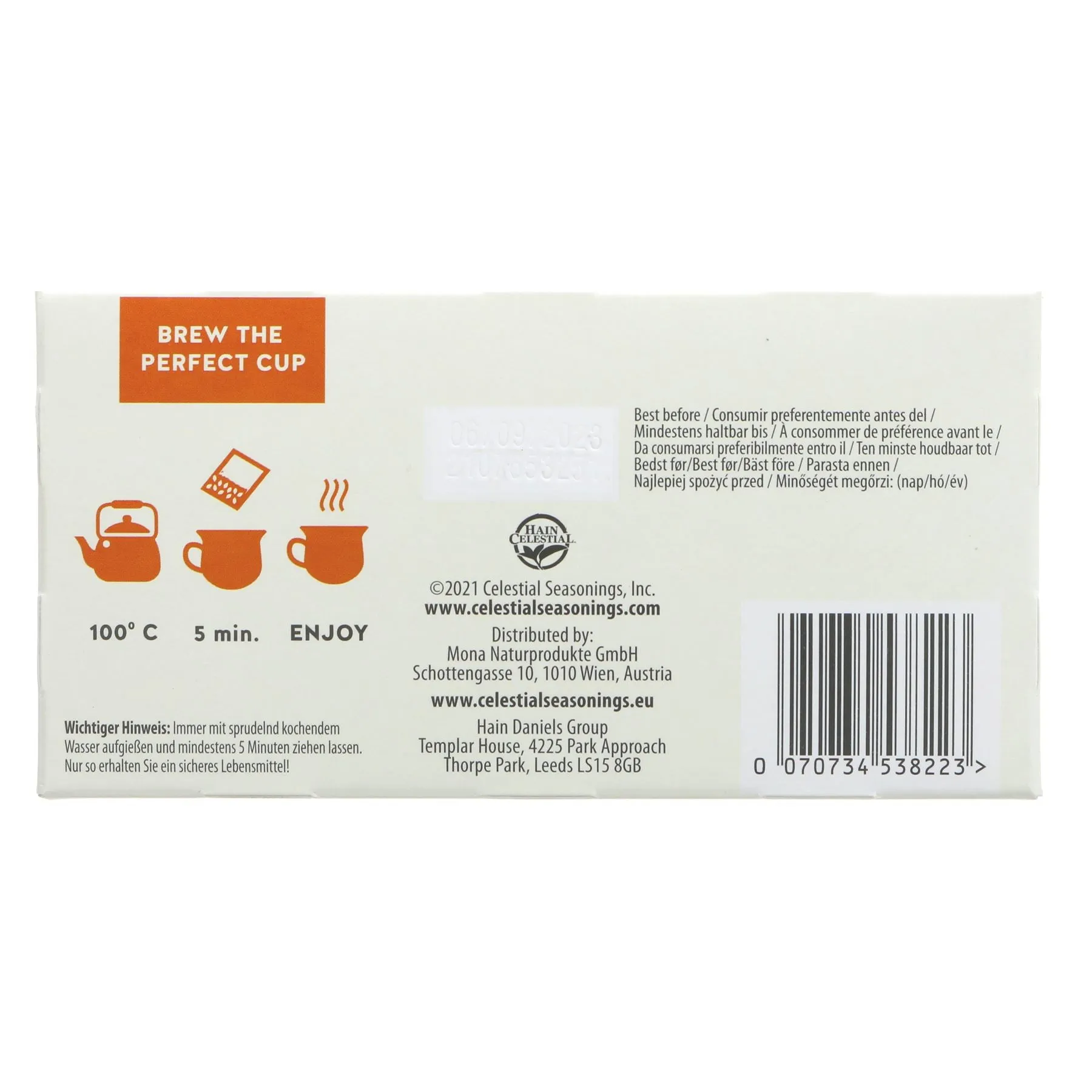 Celestial Seasonings | Ginger & Turmeric | 20 bags