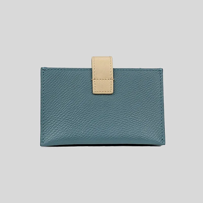 CELINE Accordion Card Holder In Bicolour Grained Calfskin RS-10B693