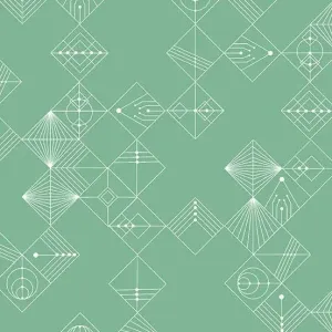 Century Prints Deco Tiles in Jade