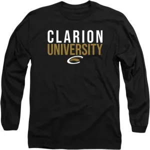 Clarion University Official Stacked Unisex Adult Long-Sleeve T Shirt