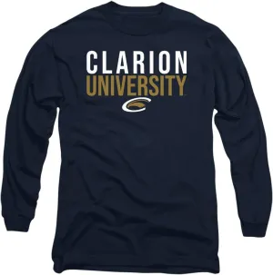 Clarion University Official Stacked Unisex Adult Long-Sleeve T Shirt