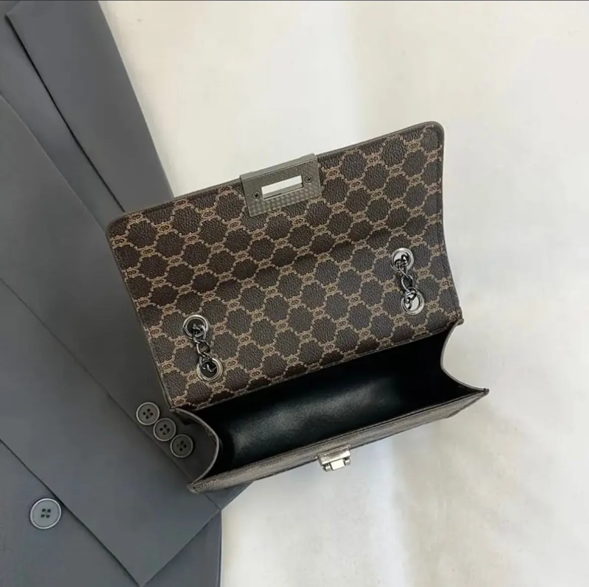 Classic Pattern Shoulder Bag