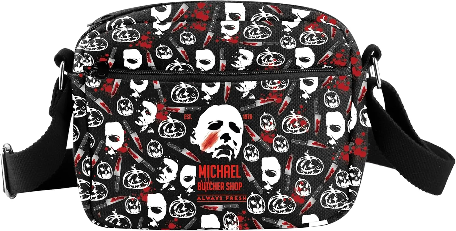 CMNIM Horror Movie Crossbody Purse Michael Butcher Shop Always Fresh Crossbody Bag TV Show Inspired Horror Merch Fan Gift