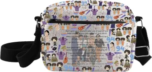 CMNIM Korean Group Army Gifts Kpop BT- Member Crossbody Bag With Zipper Handbag Shoulder Purse for Bangtan Boys Fans Gifts