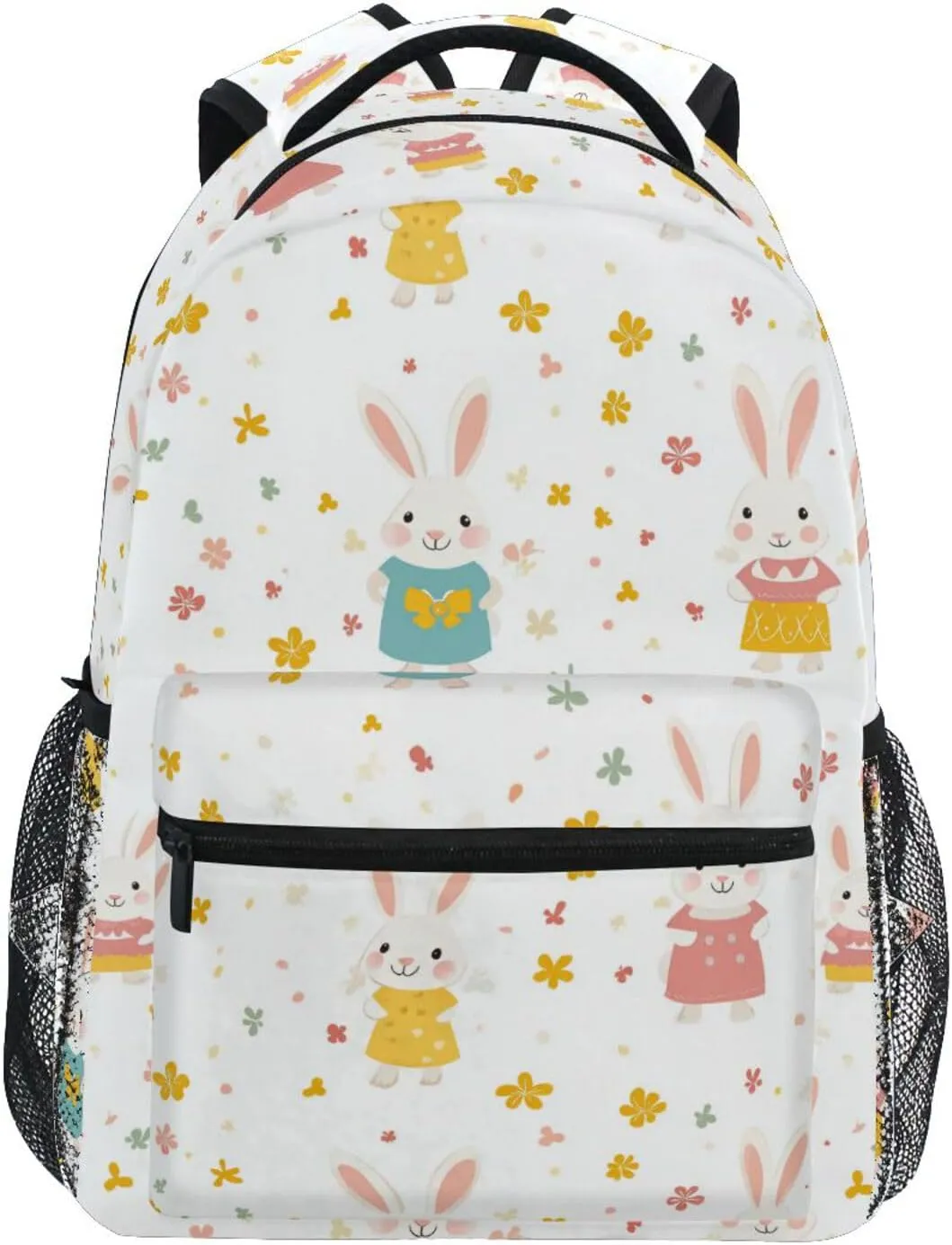 Cool Backpacks for Teens Boys Girls Waterproof Diaper Bag Backpack with Chest Strap Gift Men & Women Parents' Day Rabbit Family