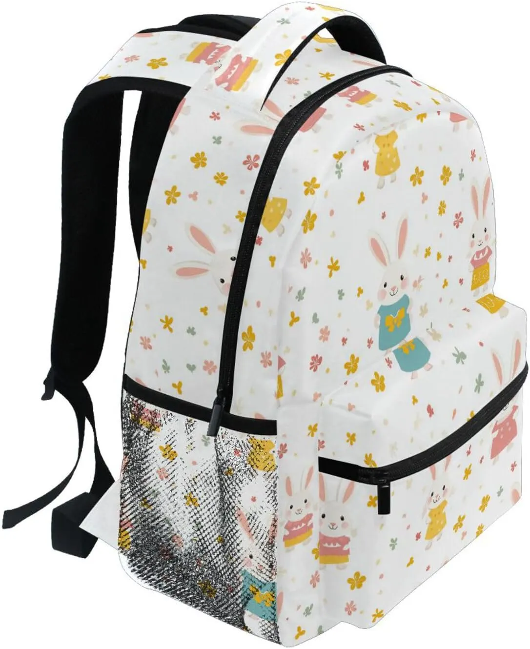 Cool Backpacks for Teens Boys Girls Waterproof Diaper Bag Backpack with Chest Strap Gift Men & Women Parents' Day Rabbit Family