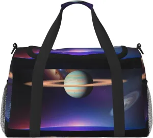 Cosmic Saturn Hand Travel Bag.Fashionable Design, Large Storage Capacity, Suitable For Business Trips And Short Trips.