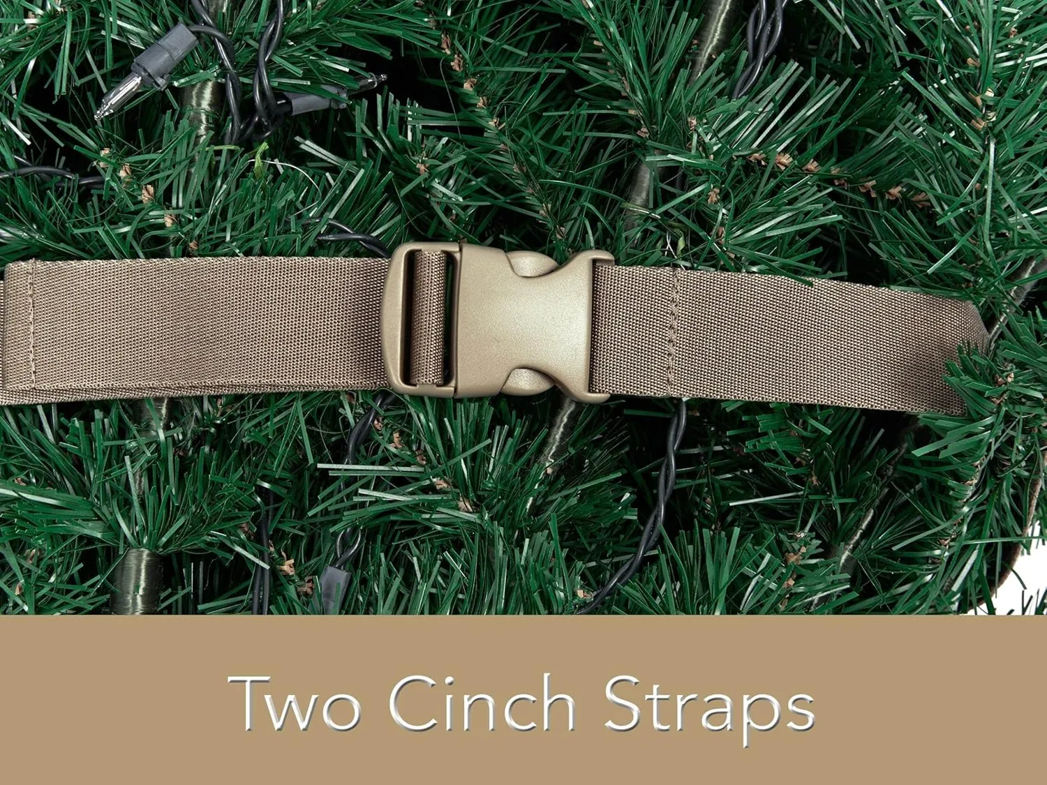 Covermates Keepsakes Christmas Tree Cinch Straps – Pack of 2 - Holiday Storage, Various