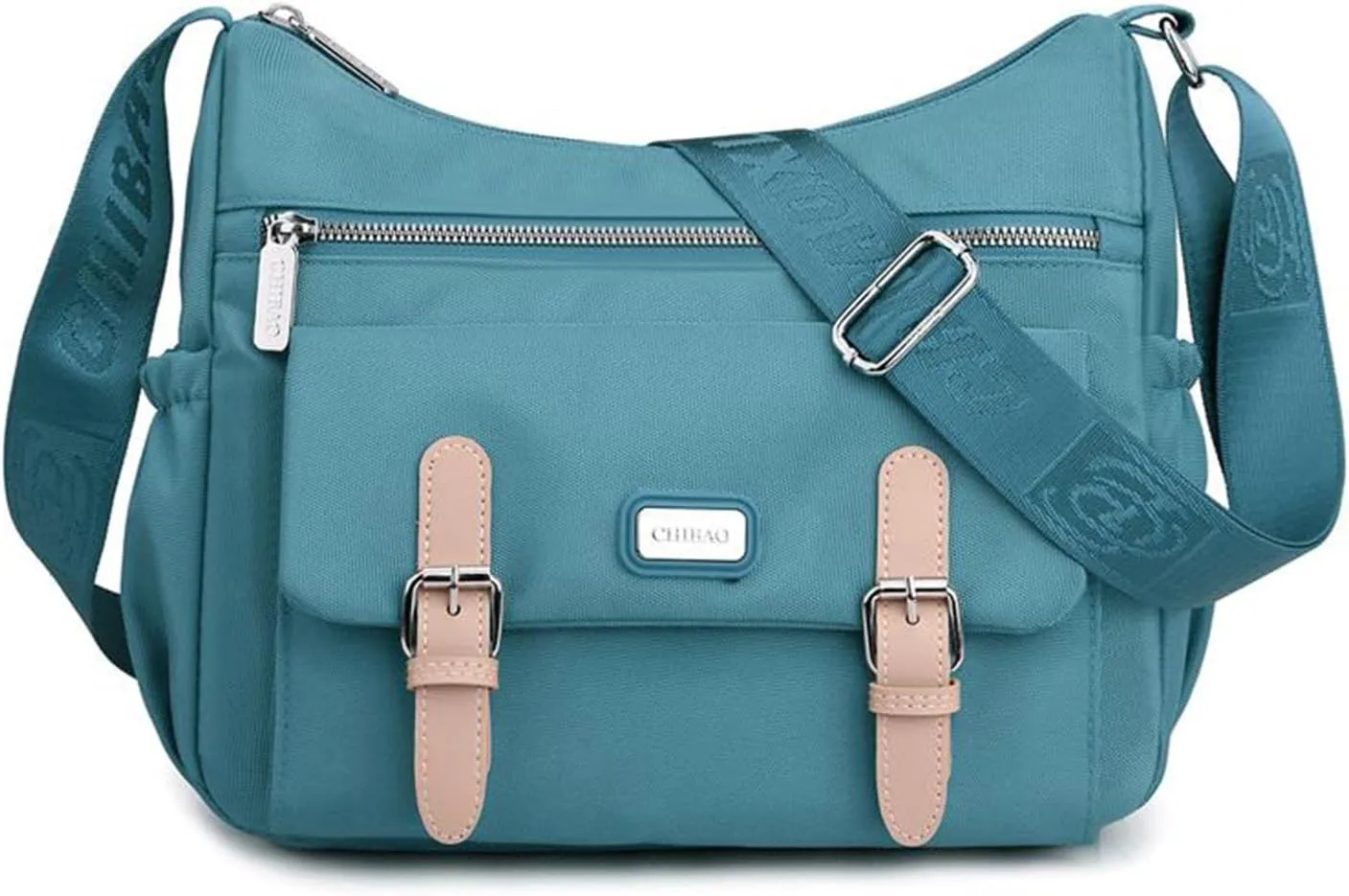 Crossbody Bags for Women Lightweight Shoulder Handbags Waterproof Nylon Purse with Pockets Messenger Bags (Purple)