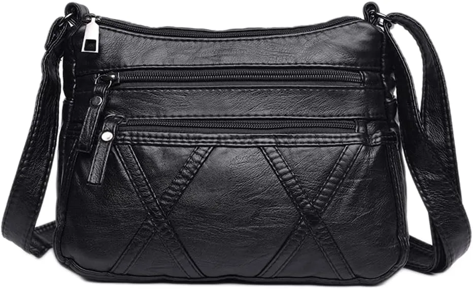 Crossbody Bags for Women Waterproof Shoulder Bag Messenger Bag Casual PU Leather Ladies Purse Handbag Cross Body Hand Bag
