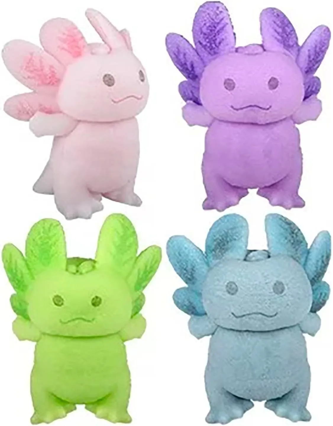 Curious Minds Busy Bags All 4 Color Hatch and Grow an Axolotl Egg - Add Water and it Grows up to 4" - Sea Critter Toy Fun Science Expanding Novelty Magic Absorbent Polymer Toy (Set of All 4 Colors)