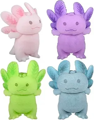 Curious Minds Busy Bags All 4 Color Hatch and Grow an Axolotl Egg - Add Water and it Grows up to 4" - Sea Critter Toy Fun Science Expanding Novelty Magic Absorbent Polymer Toy (Set of All 4 Colors)