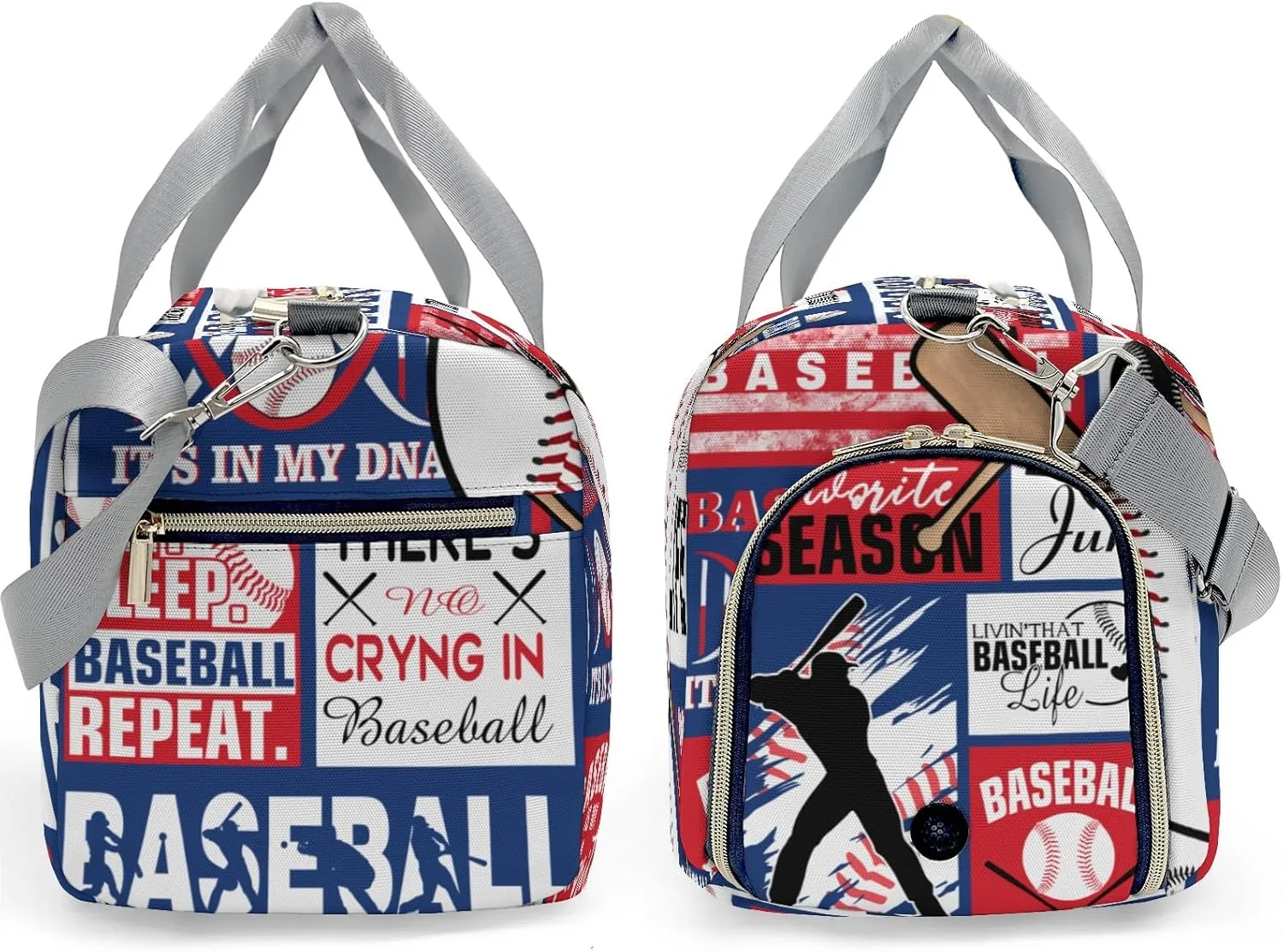 Custom Gift Baseball Duffel Bag for Travel Weekender Bag, Patchwork Football Overnight Bag with Shoe Compartment Carry On Bag for Business Trips Sports