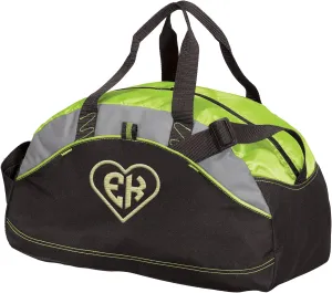 Custom Sport Duffel Bag Add Your Embroidered Monogram Medium Contrast Sport Gym Travel Water Resistant Duffel Bag Lime