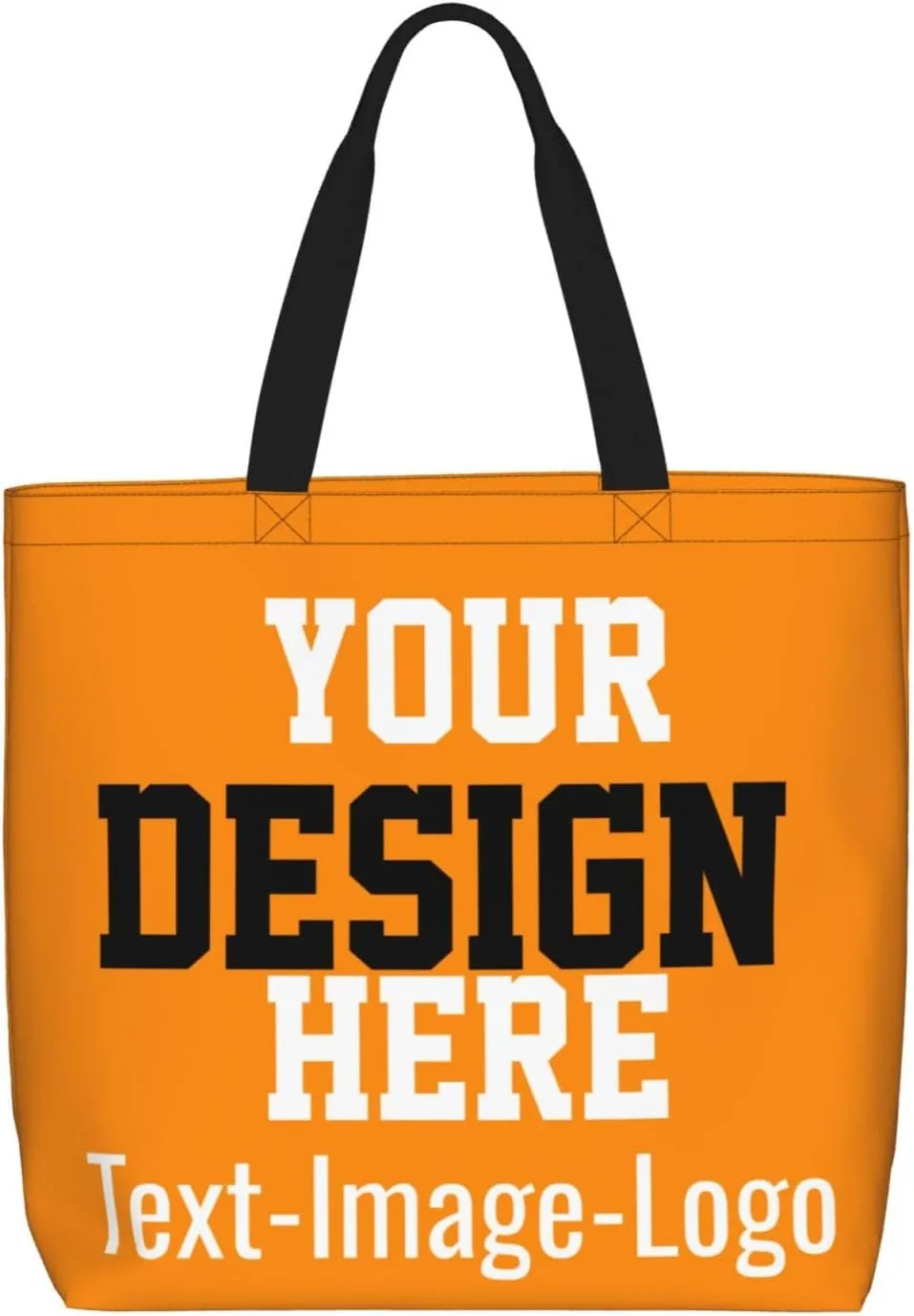 Custom Tote Bag Design Your Own Text Photo Logo Personalized Tote Bag Shoulder Handbag Large Capacity for Men Women