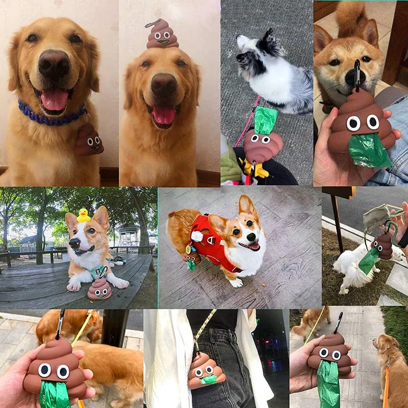 Cute Poop Shaped Poop Bag Dispenser