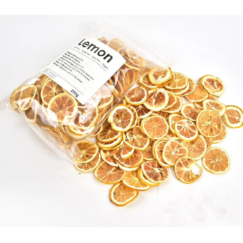 Dehydrated Dry Lemon For Cocktails, Dried Lemon 17.6oz/500g, 100% Natural & No Additives, No Sugar Added (17.6 oz)