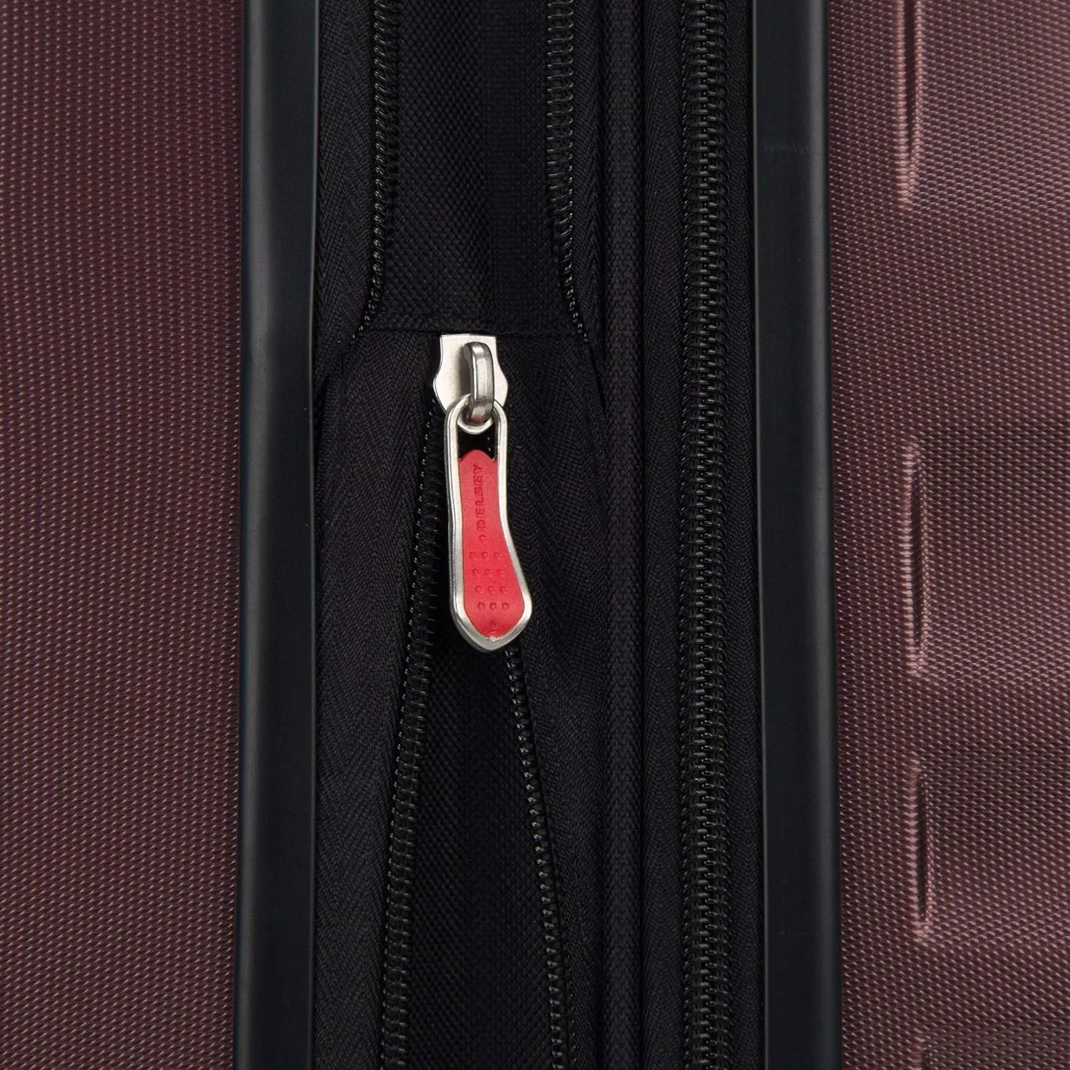 Delsey Paris Alexis Durable Hardside Luggage, Expandable Lightweight 4-Wheel Spinner, Easy Grip Telescoping Handle for Smooth Mobility, TSA-Lock Incorporated, Men and Women, Burgundy, Check-In 25-Inch