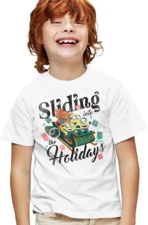 Despicable Me Sliding Into The Holidays Christmas Kids T Shirt for Youth Toddler Boys and Girls