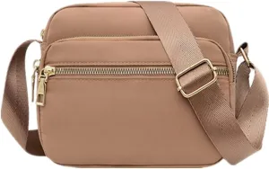 DIHKLCIO Nylon Crossbody Bags for Women Purses and Handbags Women's Casual Messenger Bag Waterproof Black Crossbody Purse