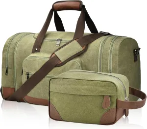 Dimayar Duffle Bag for Men, Expandable to 50L Large-Capacity Weekender, Water-Resistant Mens Duffle Bags for Traveling, Durable Overnight Carry-On, Versatile for Gym and Travel