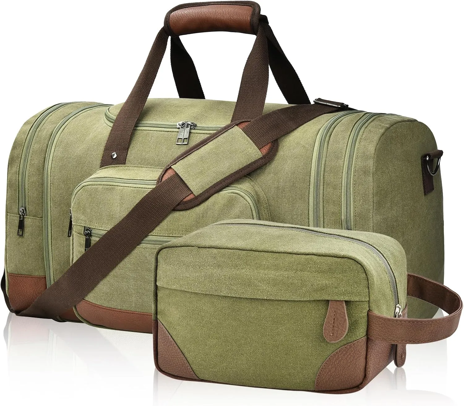 Dimayar Duffle Bag for Men, Expandable to 50L Large-Capacity Weekender, Water-Resistant Mens Duffle Bags for Traveling, Durable Overnight Carry-On, Versatile for Gym and Travel