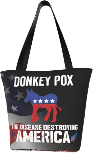 Donkey Pox The Disease Destroying America Fashion Shoulder Bag Large Capacity For Man Or Woman