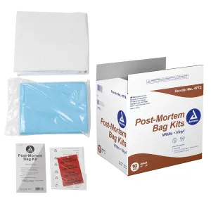 Dynarex Adult Body Bag - 7mil Thick Envelope-Style Double-Zipper Cadaver Bags with Shroud Kit - 36 x 90", 400 lbs Capacity - Case of 10