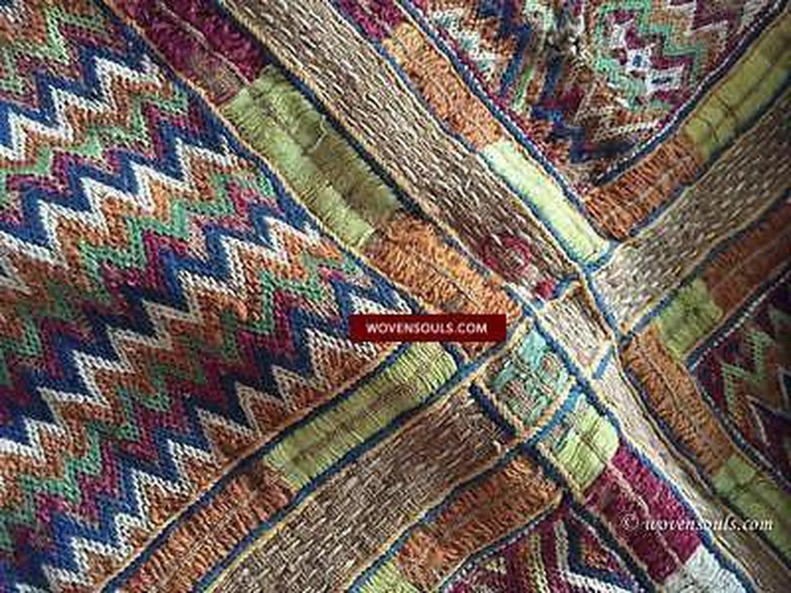 E121 SOLD RARE SEMI-ANTIQUE BANJARA STORAGE BAG SATCHEL PURSE - UNUSUAL COLORS