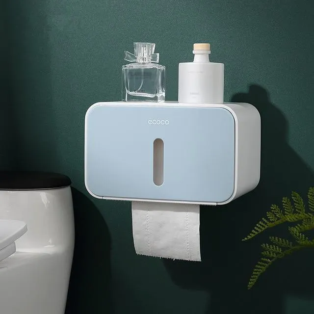 Ecoco™ Waterproof Drill-free Installation Toilet Paper Holder Shelf