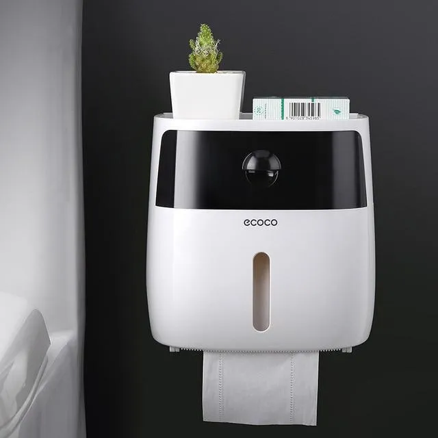 Ecoco™ Waterproof Drill-free Installation Toilet Paper Holder Shelf