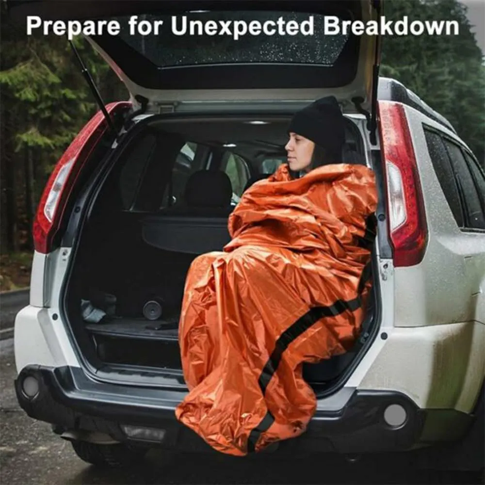 Emergency Survival Sleeping Bag, Portable Thermal Waterproof Bivy Sack, Travel Camping Blanket