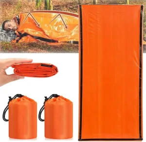 Emergency Survival Sleeping Bag, Portable Thermal Waterproof Bivy Sack, Travel Camping Blanket