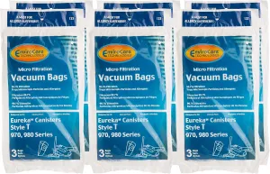 EnviroCare 18 Replacement Vacuum Eureka Style T Canisters Bags, White